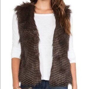 Jack by BB Dakota Jacket -  faux fur brown vest - womens jacket - womens clothes